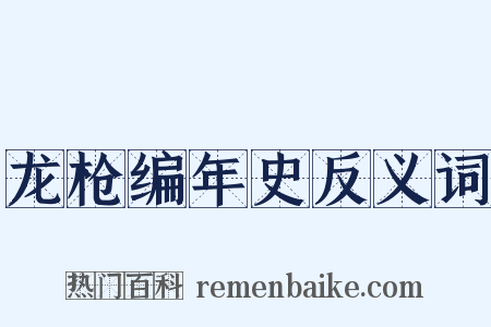 龙枪编年史反义词是什么意思的图片